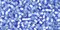 Toho 11/0 Round Japanese Seed Bead, TR11-33F, Silver Lined Frost Light Sapphire